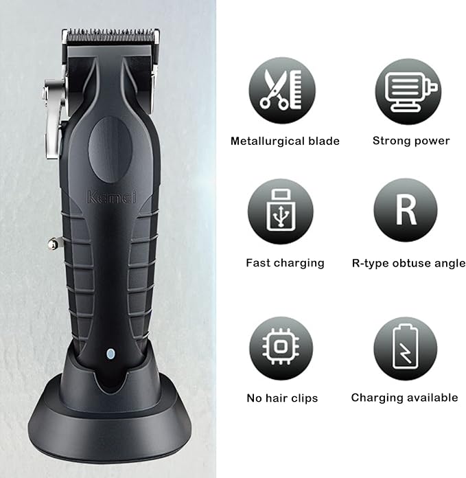 Hair Clipper Kemei con base modelo 2296