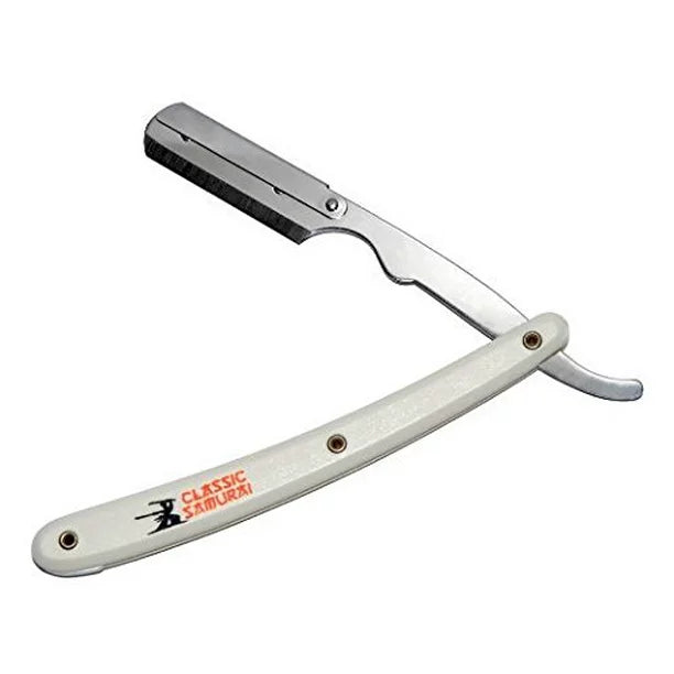 Classic Samurai Straight Razor White Color