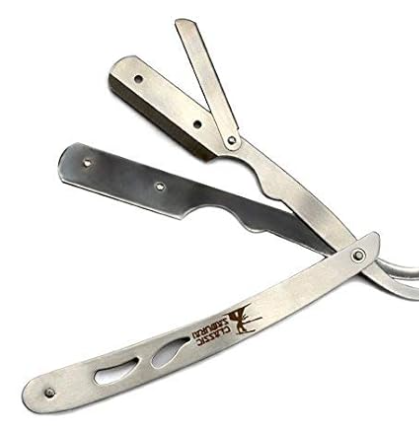 CS102 CLASSIC SAMURAI METAL STRAIGHT RAZOR