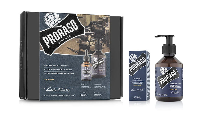 PRORASO BEARD DUO AZUR LIME