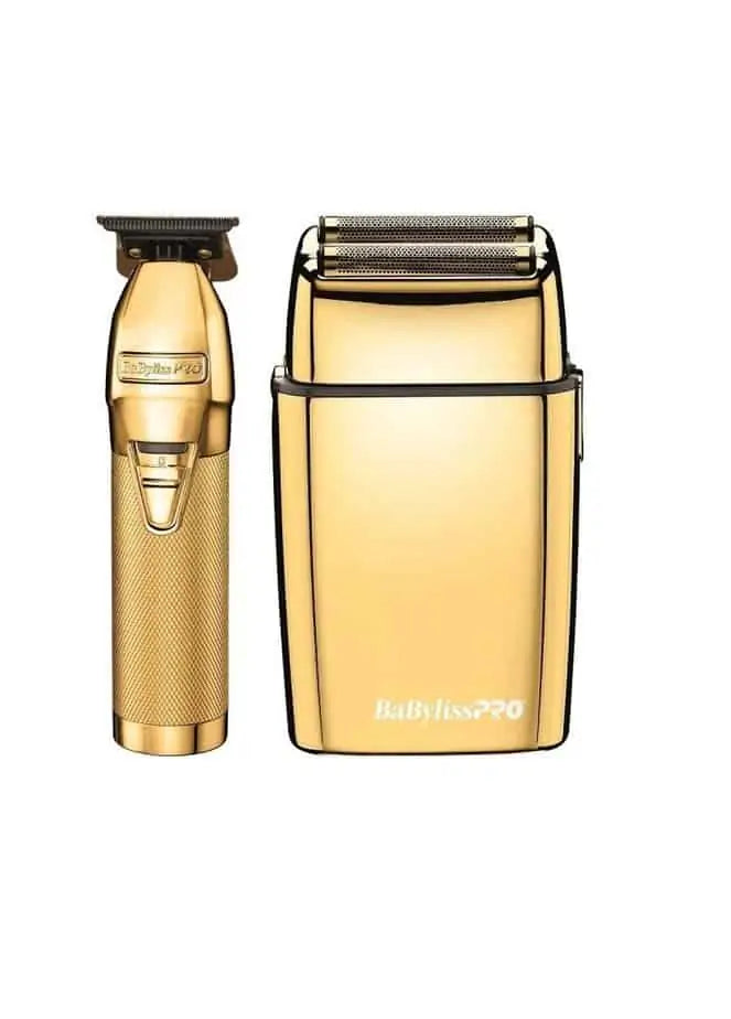 BabylissPro Barb Combo Trimmer mas Shaver Gold