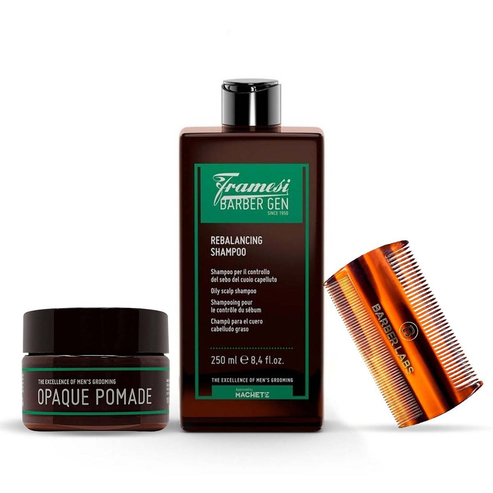 Combo Framesi, Incluye : Shampoo, Pomada y peine.