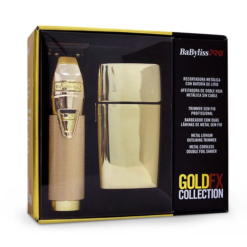 BabylissPro Barb Combo Clipper mas Shaver Gold