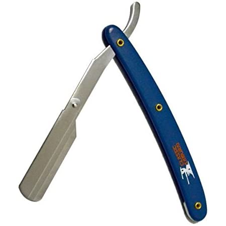 Classic Samurai Straight Razor Blue Color