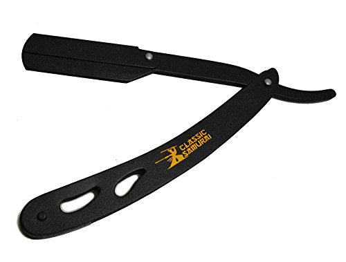 Classic Samurai Black Matt Straight Razor