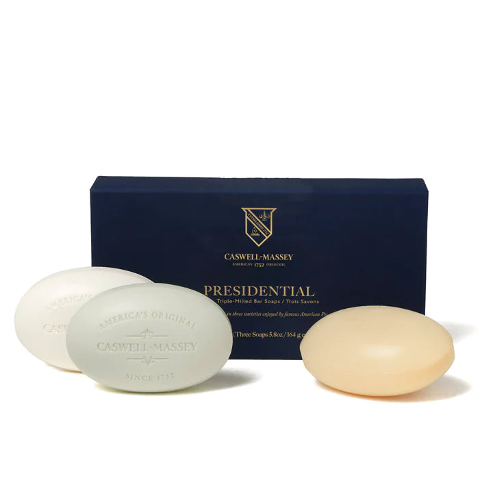 HERITAGE PRESIDENTIAL Caswell Massey 3 SOAP 5 8OZ