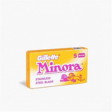 GILLETTE MINORA STEEL BLADES 5U