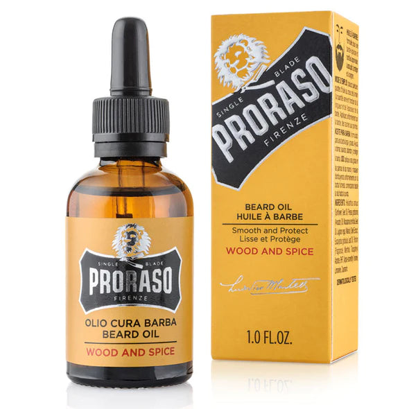 PRORASO BEARD OIL WOOD & SPICE 30ML