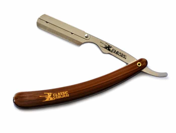 Classic Samurai Wood Look Straight Razor